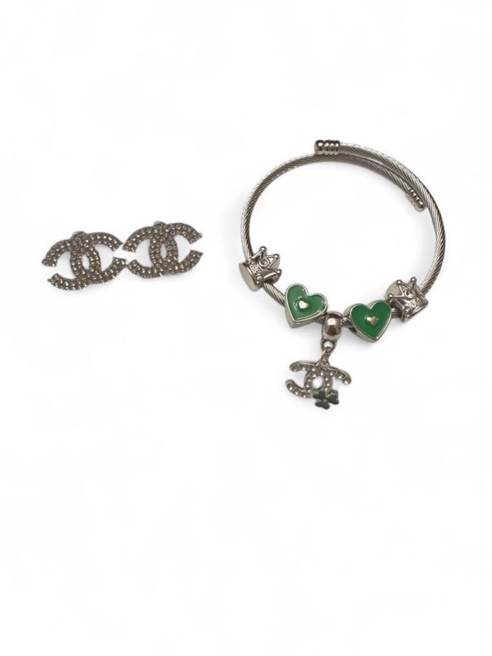 Charm Bracelet and Earrings